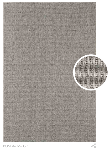 SEYRAN HALI BOMBAY 662 GRİ