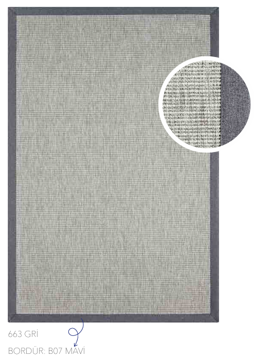 BOMBAY BORDÜR 663 GRİ