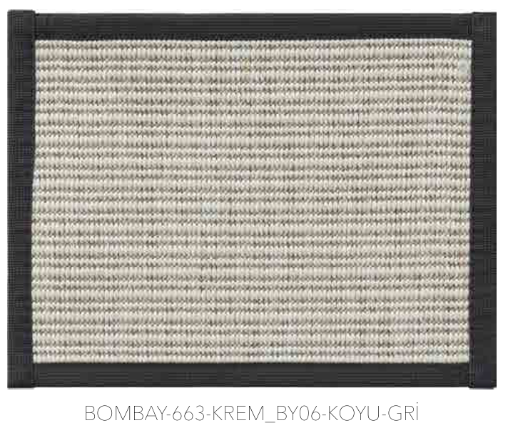 BOMBAY BİYE 663 KREM-KOYU GRİ