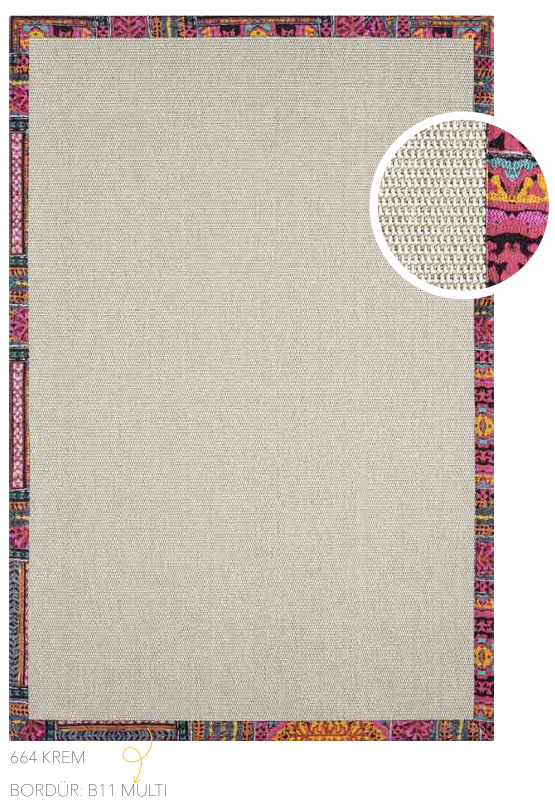BOMBAY BORDÜR 664 KREM
