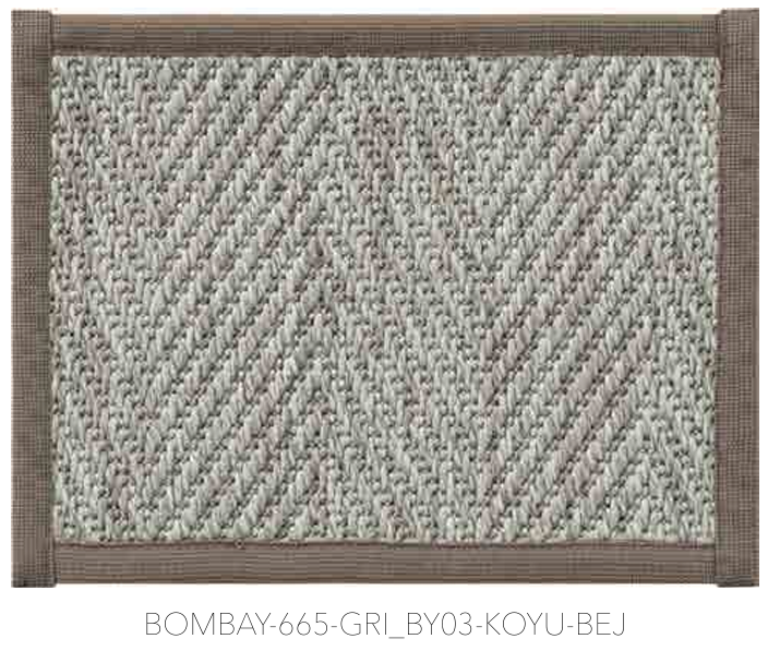BOMBAY BİYE 665 GRİ-KOYU BEJ