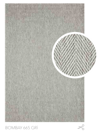 SEYRAN HALI BOMBAY 665 GRİ