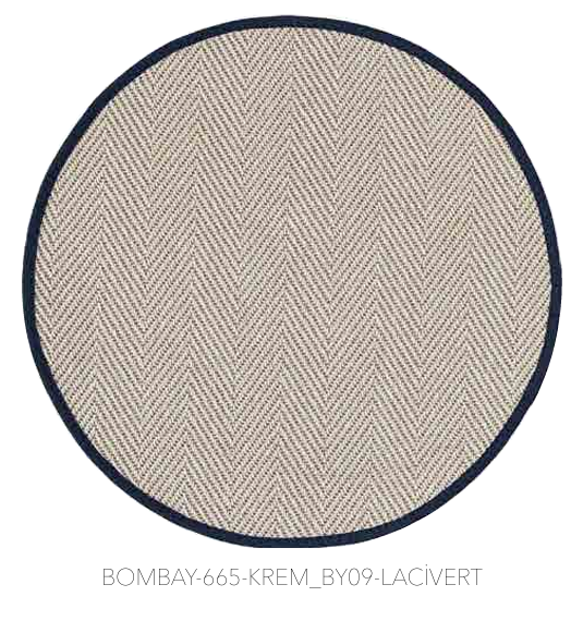 BOMBAY BİYE DAİRE 665 KREM-LACİVERT