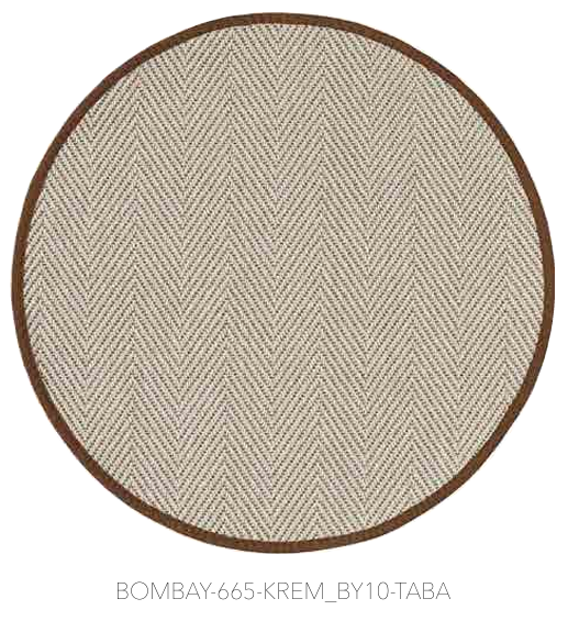 BOMBAY BİYE DAİRE 665 KREM-TABA