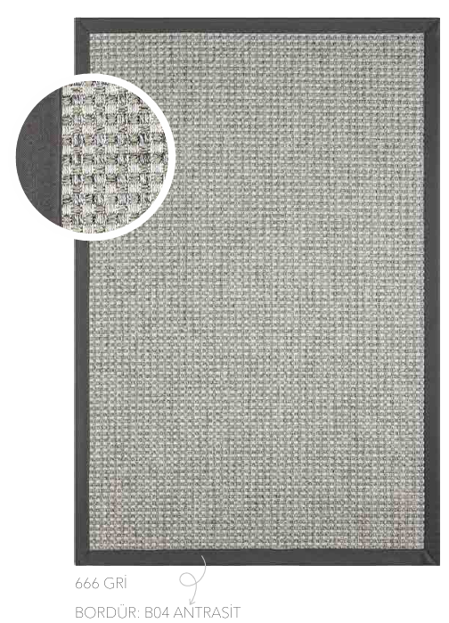 BOMBAY BORDÜR 666 GRİ