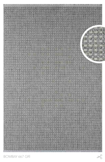 SEYRAN HALI BOMBAY 667 GRİ