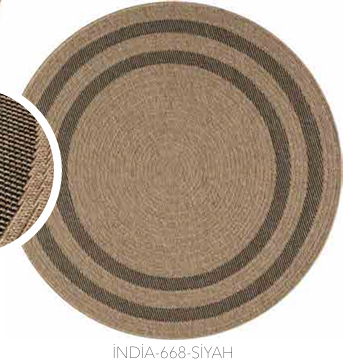 SEYRAN HALI INDIA DAİRE 668 SİYAH