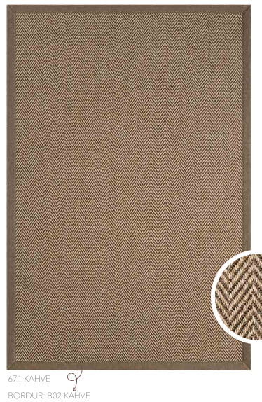 INDIA BORDÜR 671 KAHVE-KAHVE