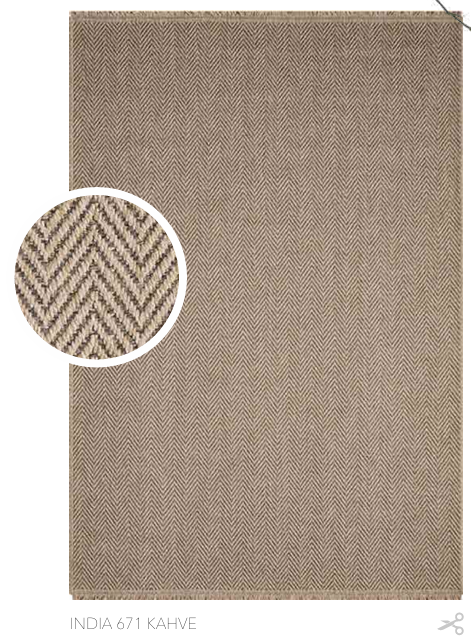 SEYRAN HALI INDIA 671 KAHVE